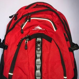 High Sierra Red And Black Backpack